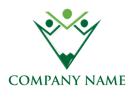  foundation logo abstract persons form pencil