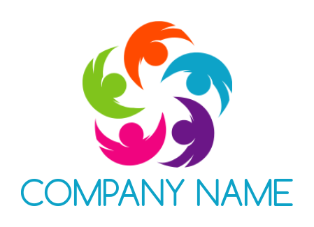 charity symbol of colorful flower with globe | Logo Template by ...