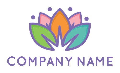 design a spa logo abstract persons with lotus