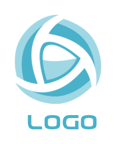 media logo icon abstract play button - logodesign.net