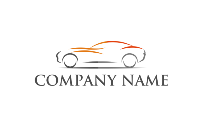design an auto dealer logo abstract race car - logodesign.net