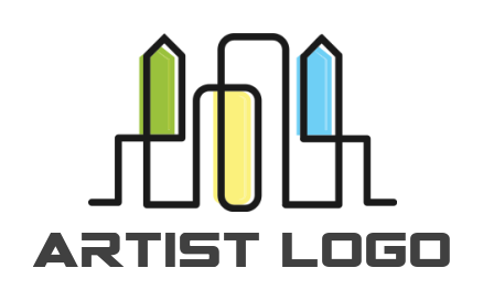 real estate logo abstract real estate buildings