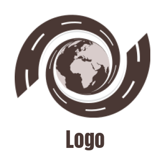 logistics logo of abstract trade and logistics