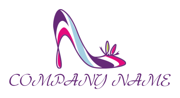 generate a fashion logo of abstract heel