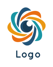 photography logo abstract shutter camera lens