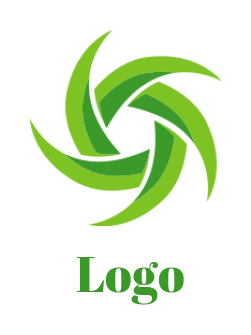 landscape logo icon abstract spin garden - logodesign.net