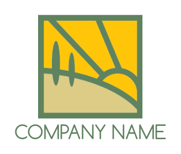 create a landscape logo Nature portrait of landscape - logodesign.net