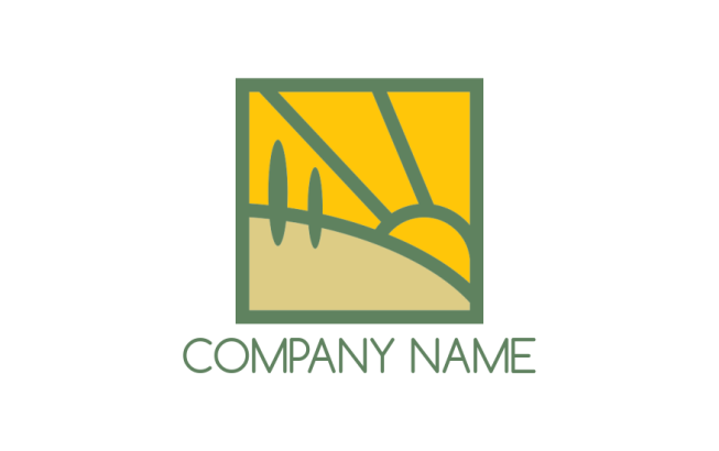 Nature logo maker of portrait of landscape