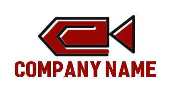 Media logo abstract video recorder