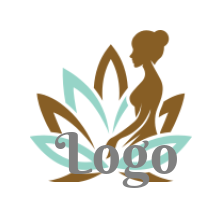 abstract idea women in front of lotus flower 