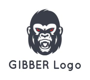 animal logo image angry gorilla face mascot