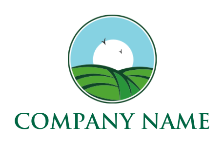 agriculture logo illustration agriculture farm land - logodesign.net