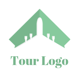 make a travel logo airplane inside rhombus shape - logodesign.net