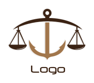 make an attorney logo anchor scale of justice