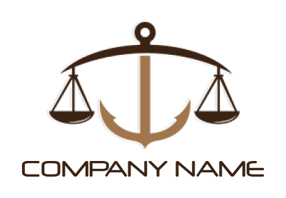 make an attorney logo anchor scale of justice