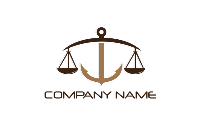 make an attorney logo anchor scale of justice