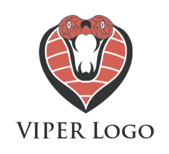 animal logo angry King Cobra head