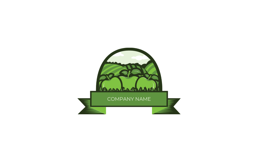 apples farm logo maker online
