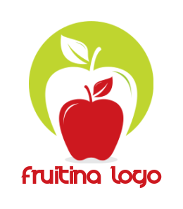 food logo online apples in circle - logodesign.net