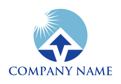 advertising logo maker arrow in circle - logodesign.net