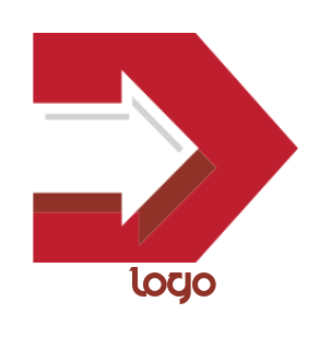 create a marketing logo of an arrow in letter d