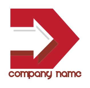 create a marketing logo of an arrow in letter d