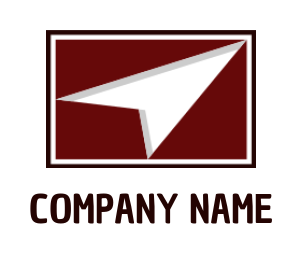 make an advertising logo arrow in rectangle - logodesign.net