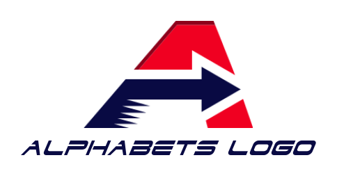 Letter A logo icon arrow incorporated in letter A