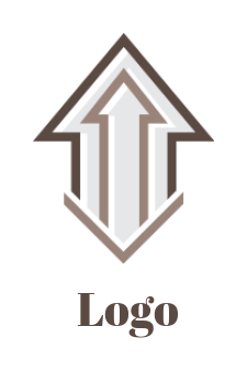 generate an investment logo of arrow in arrow