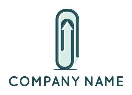 create an employment logo arrow inside the paper clip - logodesign.net