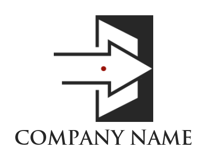 make an employment logo arrow opens door - logodesign.net