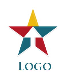 design a marketing logo arrow up in star - logodesign.net