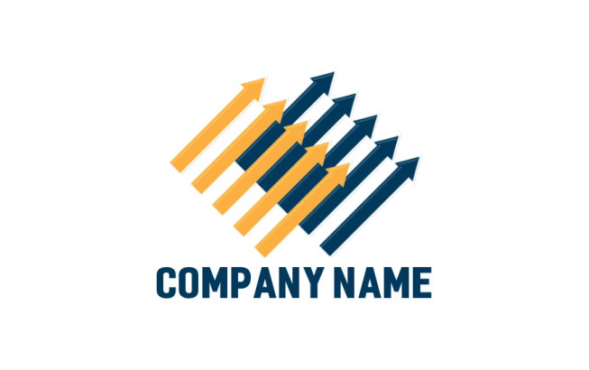 Logo Getting Up generate an investment logo of arrows going up | Logo Template by ...