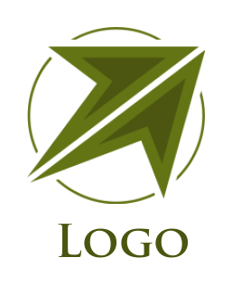 investment logo online arrows in circle - logodesign.net