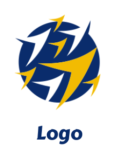 create an advertising logo arrows in circle - logodesign.net