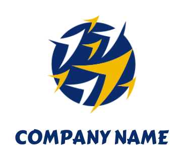 create an advertising logo arrows in circle - logodesign.net