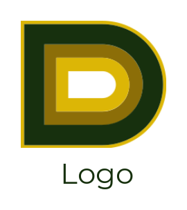 Letter D logo maker with art 