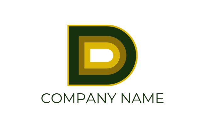 Letter D logo maker with art 