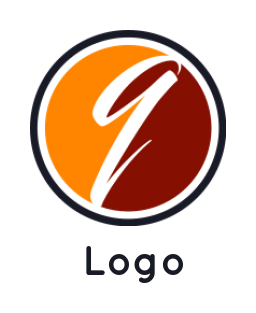 Design a Letter Q logo artistic inside circle