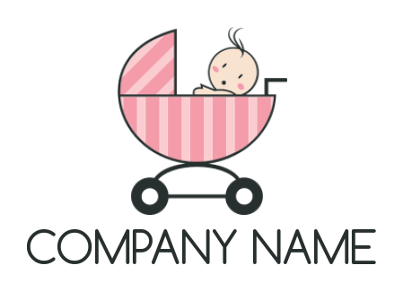 baby logo graphic inside the stroller 