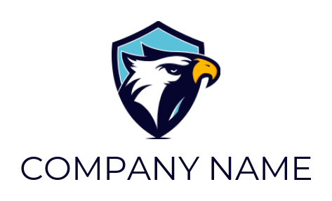 make a pet logo image bald eagle head in shield