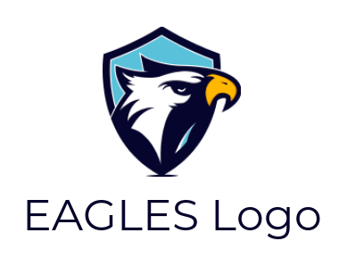 make a pet logo image bald eagle head in shield