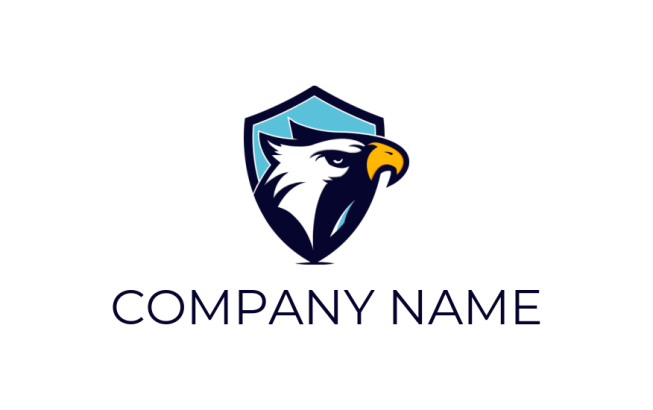 pet logo image bald eagle head in shield - logodesign.net