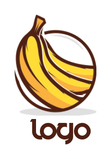 restaurant logo of bananas in center of circle