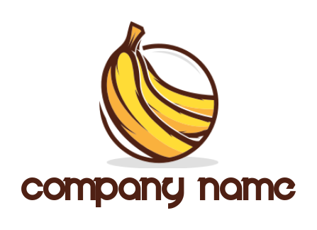 restaurant logo of bananas in center of circle