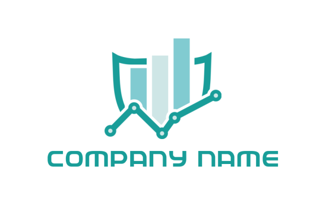 Line Graph Logo Gla Great Line Graph Logos | Make a Line Graph Logo | LogoDesign.net
