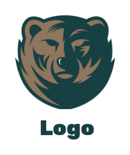 animal logo maker bear emblem - logodesign.net
