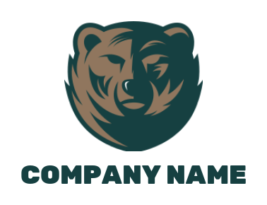 animal logo maker bear emblem - logodesign.net