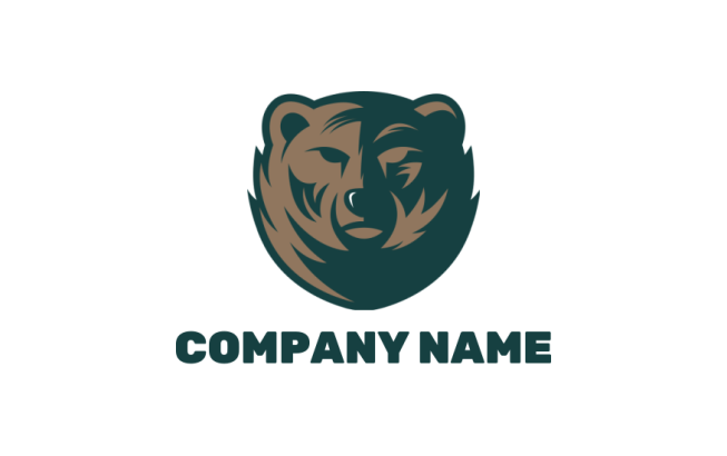 animal logo maker bear emblem - logodesign.net