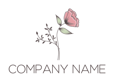 beauty logo beautiful artistic retro rose